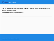 Tablet Screenshot of iremdb.com